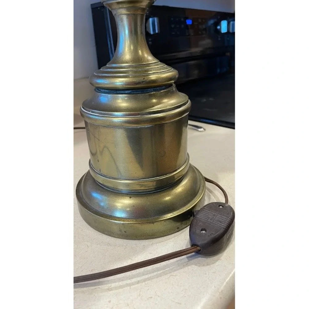 Stiffel Vintage Brass Pineapple Table‎ Lamp MCM Hollywood Regency Lighting